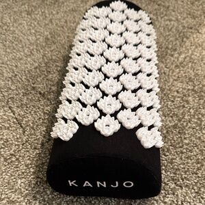 White/Black Acupressure Foot/Back Massager Cushion
